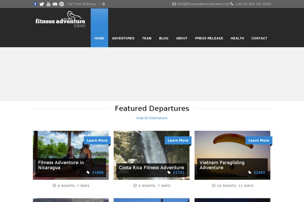 Tour Package theme site design template sample