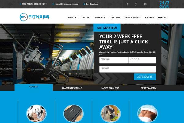 Fitnesscenter theme site design template sample