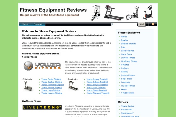 fitnessequipmentreviews.net site used Vista