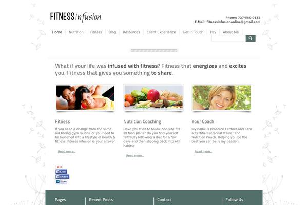 Fitness theme site design template sample