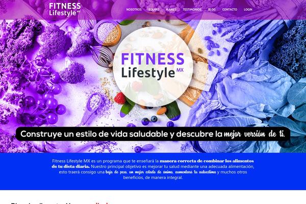 Healthy-living theme site design template sample