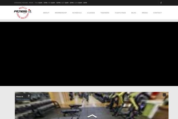 Fitness theme site design template sample