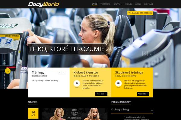 GymBase theme site design template sample