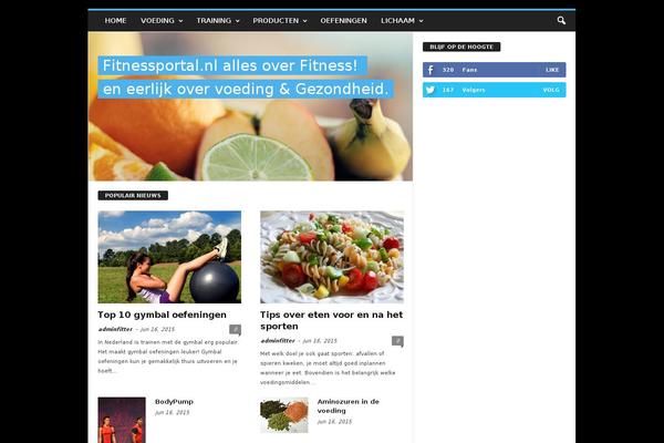 Newsmag Child theme site design template sample