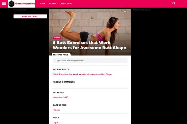 fitnesspowerclub.com site used Flex Mag