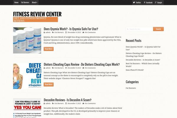 Wildfire theme site design template sample