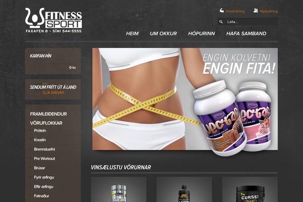 Fitness theme site design template sample