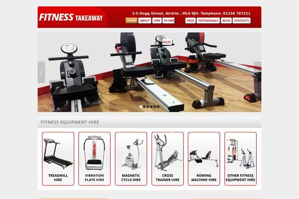 Fitness theme site design template sample