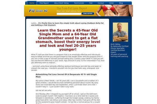 Fit theme site design template sample