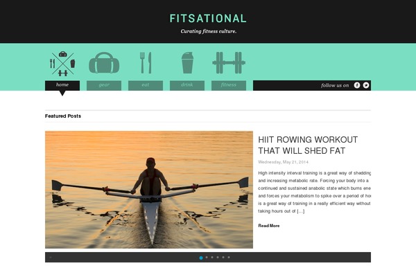 Organic Magazine theme site design template sample