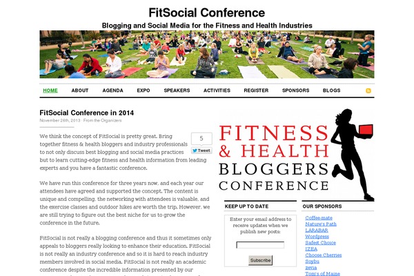 fitsocialconference.org site used Cutline-1.4-3columnright