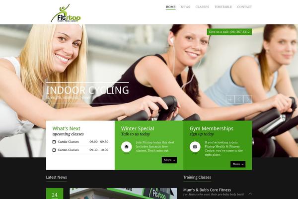 GymBase theme site design template sample