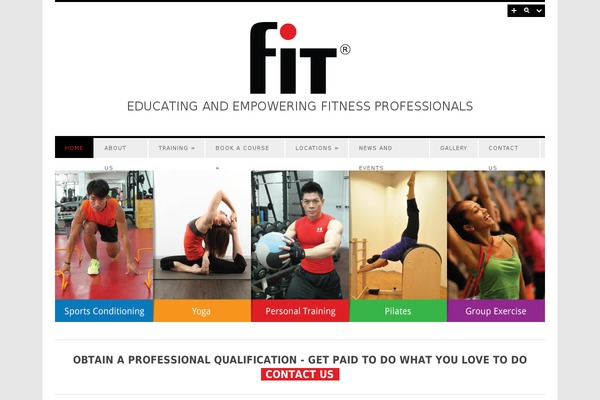 Fit theme site design template sample