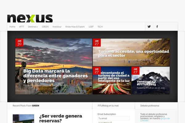 Nexus theme site design template sample