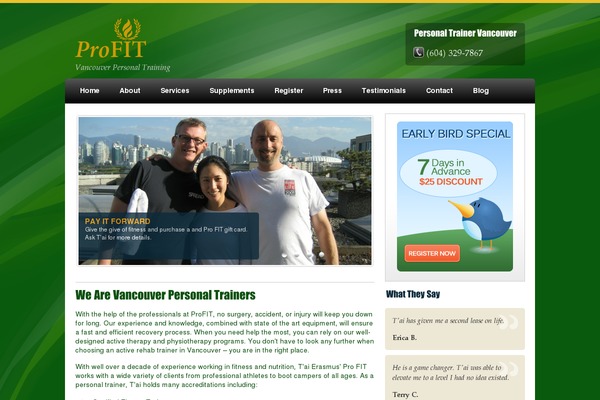 Fitpro-platinum theme site design template sample