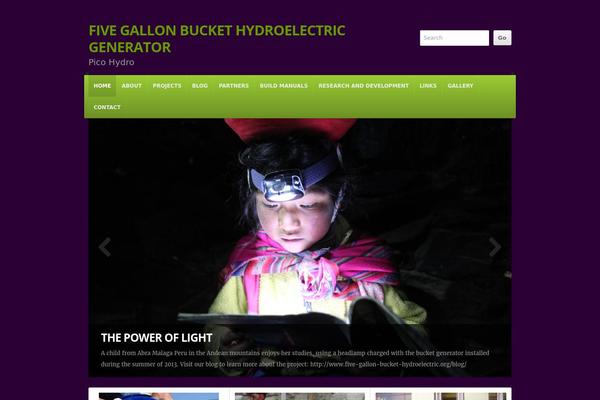 five-gallon-bucket-hydroelectric.org site used Organic_nonprofit-1