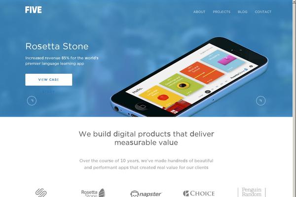 fiveminutes-2014 theme websites examples
