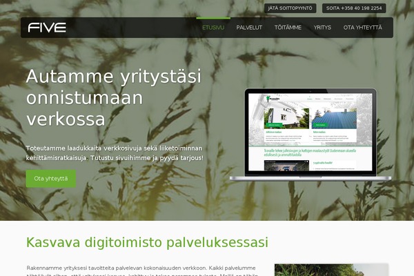 Five theme site design template sample