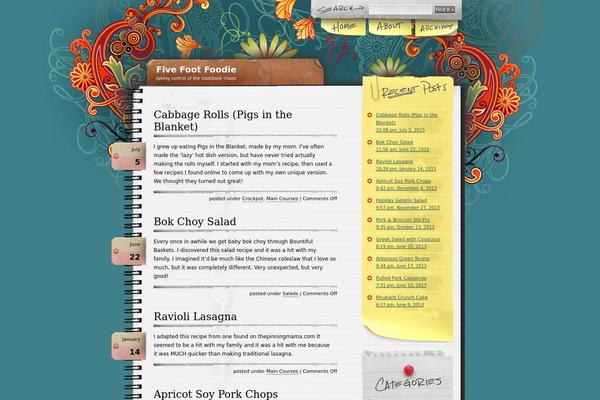 fivefootfoodie.com site used Notepad Chaos