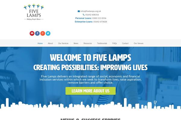 fivelamps.org.uk site used Fivelamps