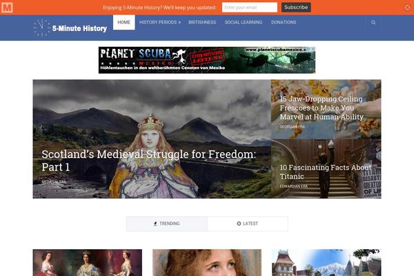 NewsPaper theme site design template sample