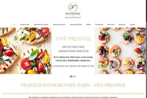 Five theme site design template sample