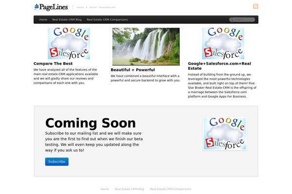 PageLines theme site design template sample