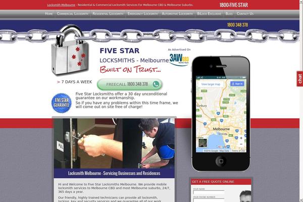 Locksmith theme site design template sample