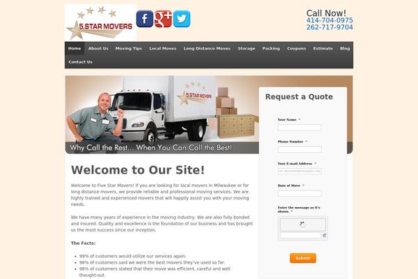 Responsive theme site design template sample