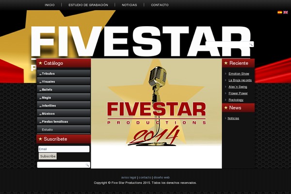 Fivestar theme site design template sample