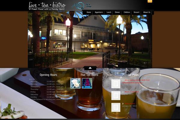 MyRestaurant theme site design template sample