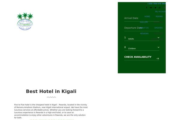 Site using Wp-hotel-booking plugin