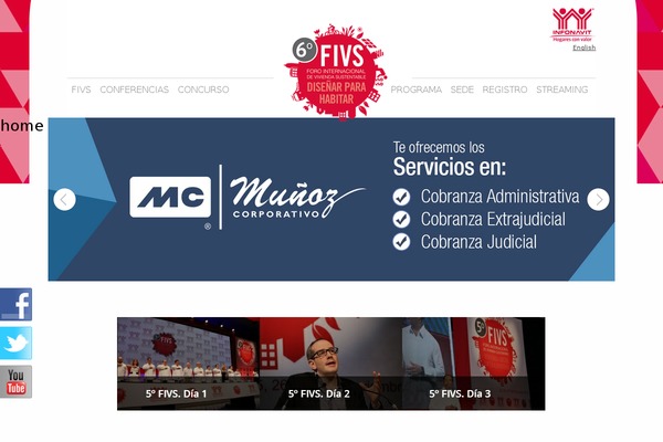 Site using Arscode-social-slider plugin