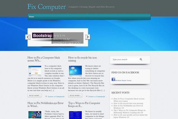 evolve theme site design template sample