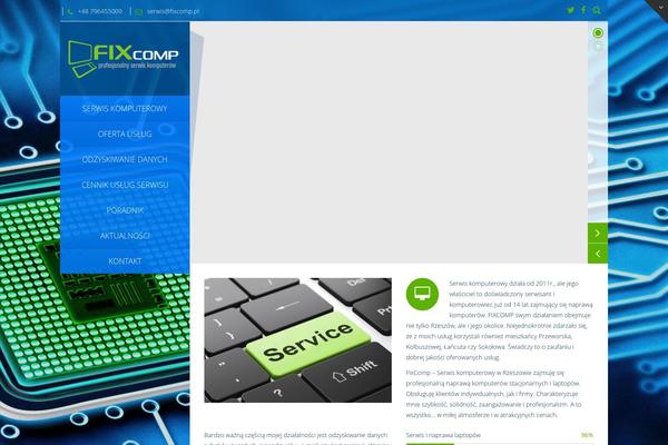 Vertikal theme site design template sample
