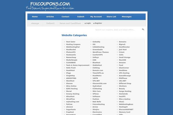 Couponpress theme site design template sample