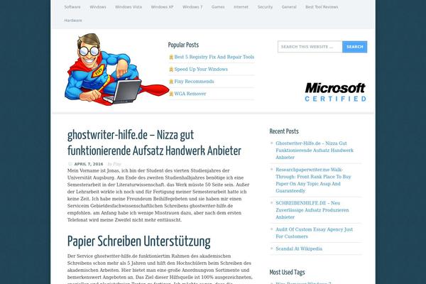 Focus theme site design template sample