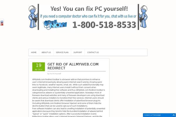 Site using Social Slider plugin