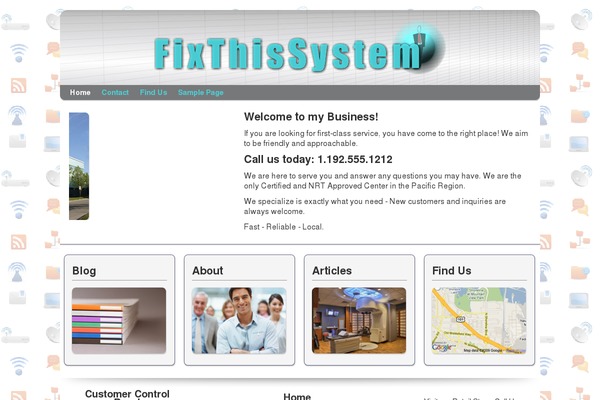 Smallbiz theme site design template sample