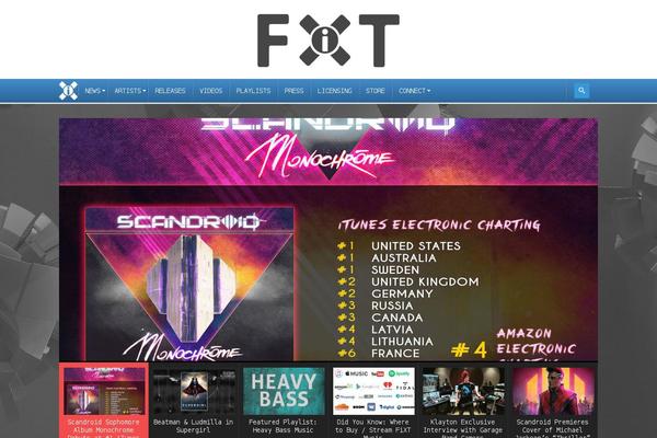 SoundRise theme site design template sample