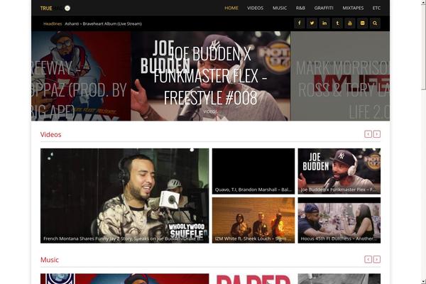 Truemag theme site design template sample