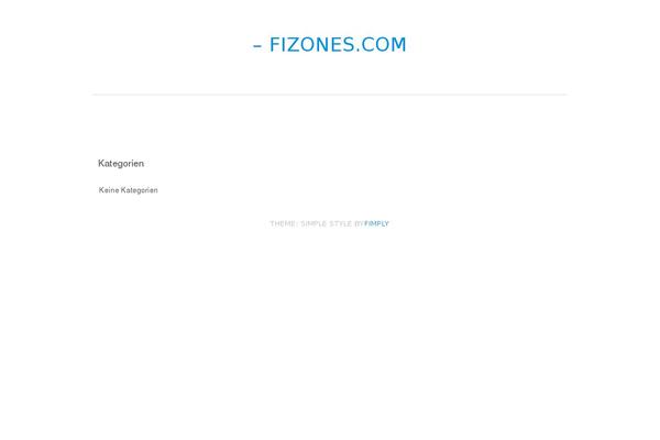 Simple Style theme site design template sample