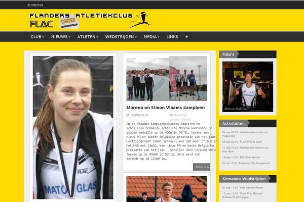 WP FanZone theme site design template sample