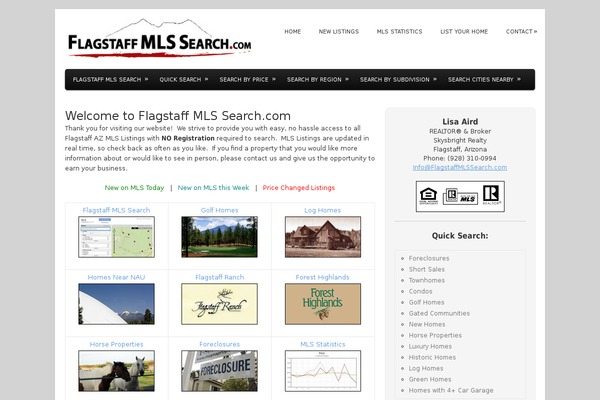 Tiga theme site design template sample