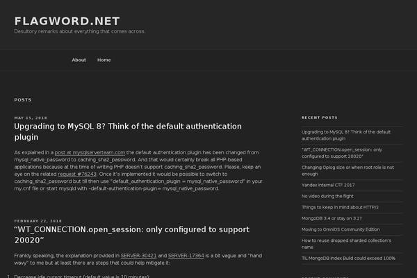 flagword.net site used Grey Matter