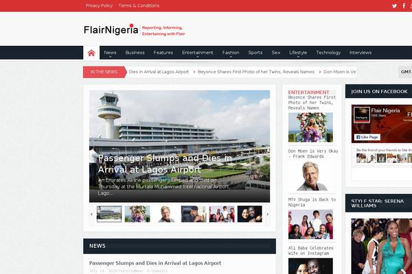 Root_child theme site design template sample