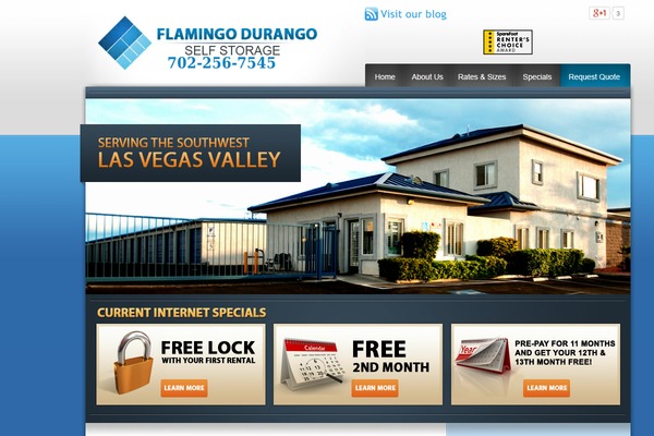 Flamingo theme site design template sample