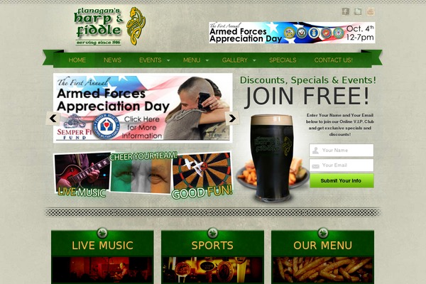 flanagansharpandfiddle.com site used Barpub