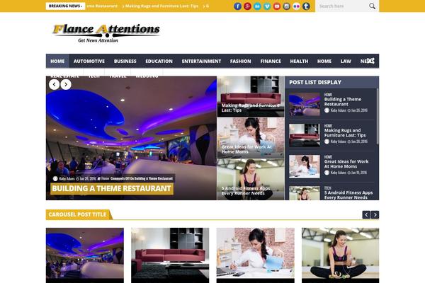 NanoMag theme site design template sample
