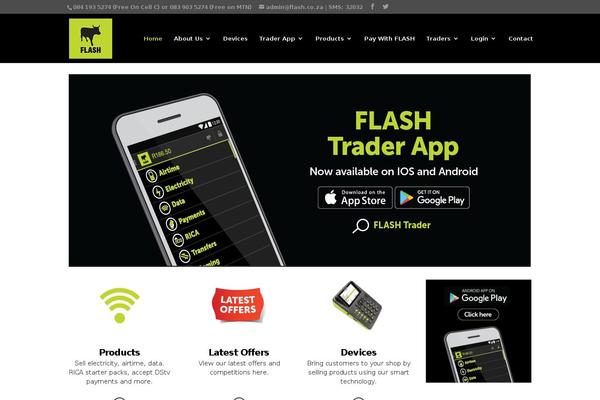 Flash theme site design template sample